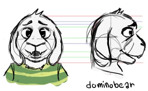 Asriel fursuit concept art by DominoBear on DeviantArt