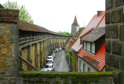 town-wall-rothenburg-germany - The Incredibly Long Journey