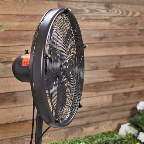 Utilitech 18-in 3-Speed Outdoor Brown Misting Stand Fan in the Portable Fans department at Lowes.com