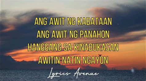 Rivermaya - Awit Ng Kabataan (Lyrics) - YouTube