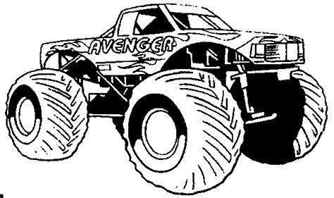 Cartoon Critters - monster trucks coloring pages