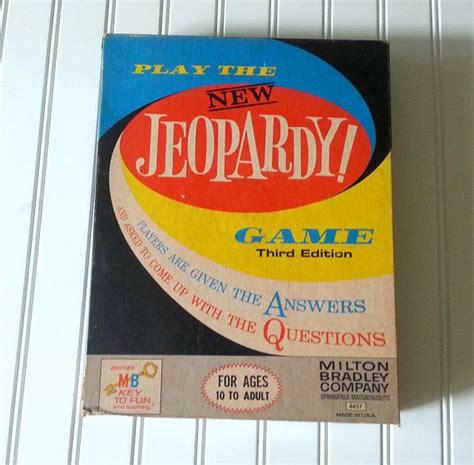 Vintage original 60's era Jeopardy game box wall | Etsy | Vintage board games, Game show, Games box