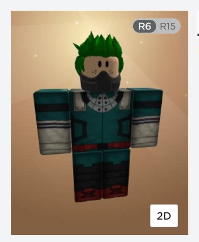 Deku Outfit I Made in Roblox : r/BokuNoHeroAcademia