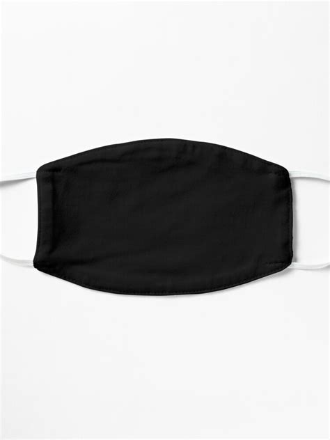 "Plain Black" Mask for Sale by robotface | Redbubble