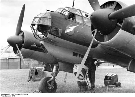 [Photo] German Luftwaffe Ju 88 bomber at rest at an airfield, Belgium ...