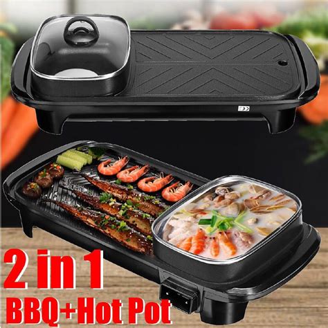 Multifunctional Electric Barbecue Grill Baking Pan | Shopee Philippines