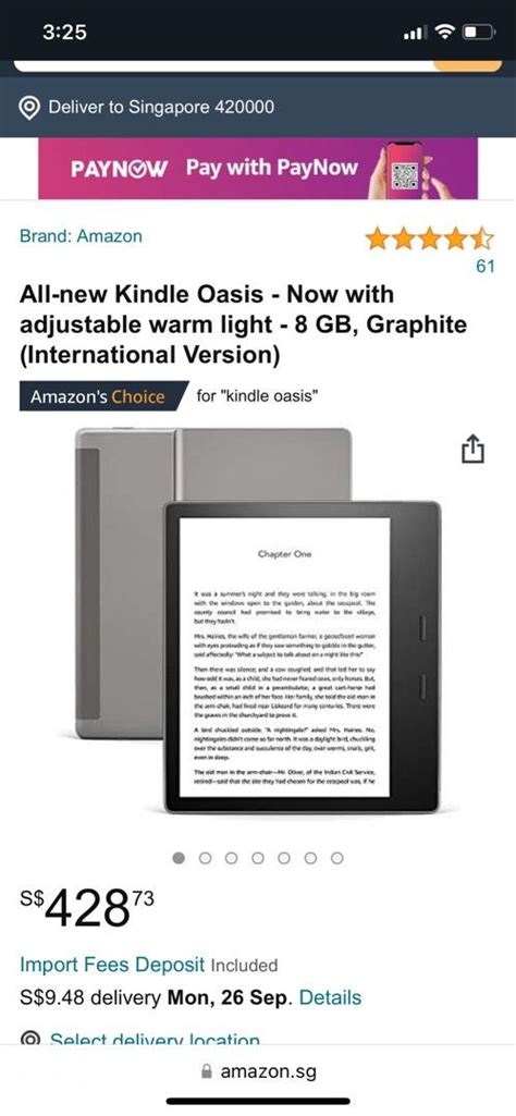 2022 kindle oasis gen 3 latest, Mobile Phones & Gadgets, E-Readers on ...