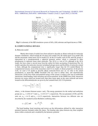 Investigation of interfacial properties at quartz alkane interfaces using molecular | PDF