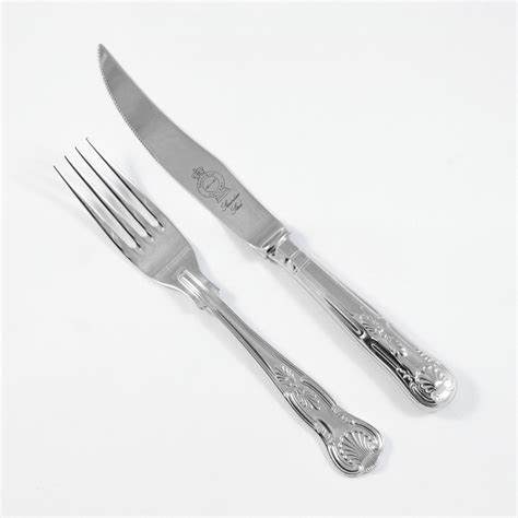 Kings Pattern Steak Knife & Fork Made in Sheffield England Stainless ...