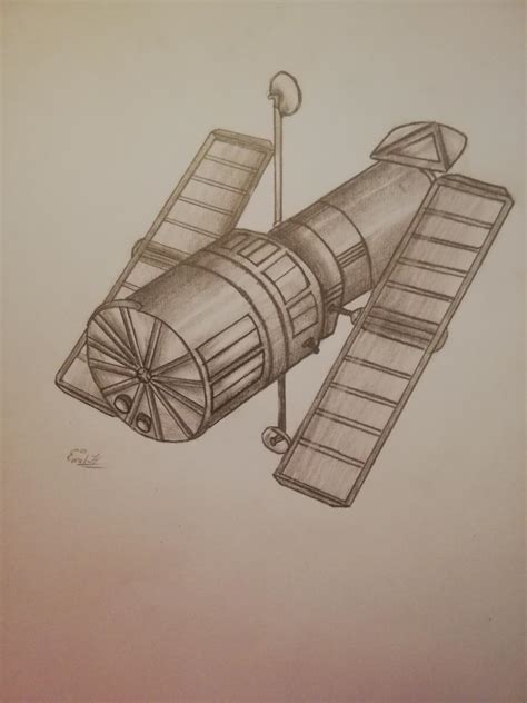 Hubble telescope i drew a week ago. : r/nasa