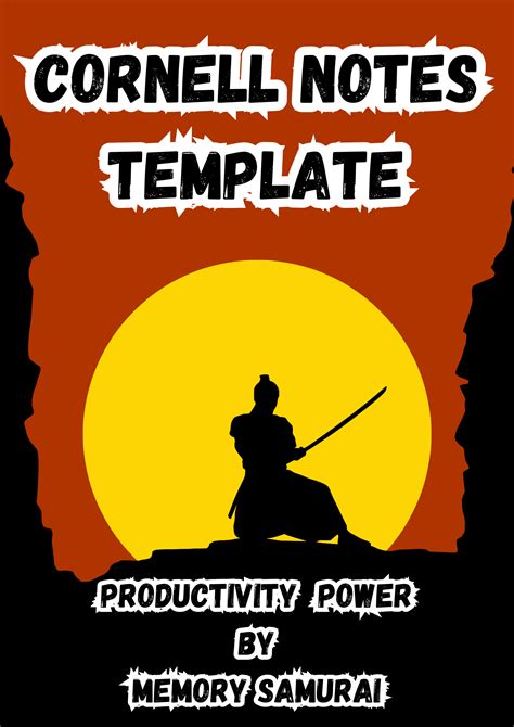 Cornell Notes Template – Memory samurai