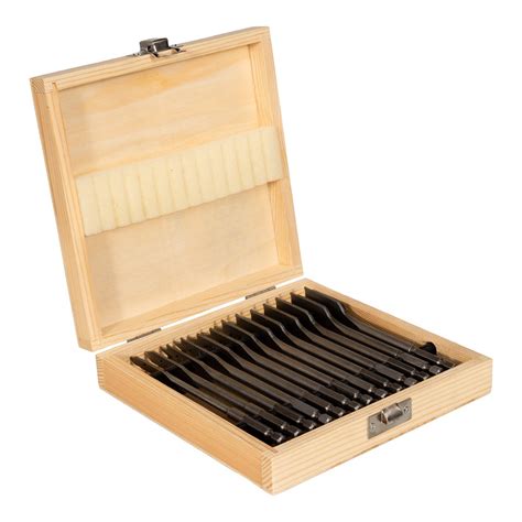 Spade drill bits 13pc in wooden case | 247WOOD