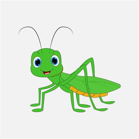 cute grasshopper animal cartoon 7802119 Vector Art at Vecteezy