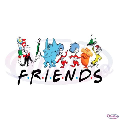 Seuss Books Character Dr Seuss Friends SVG Cutting Files - Oladino