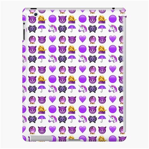 "Aesthetic Purple Emoji Sticker Pack" iPad Case & Skin for Sale by Orlaigh556x | Redbubble