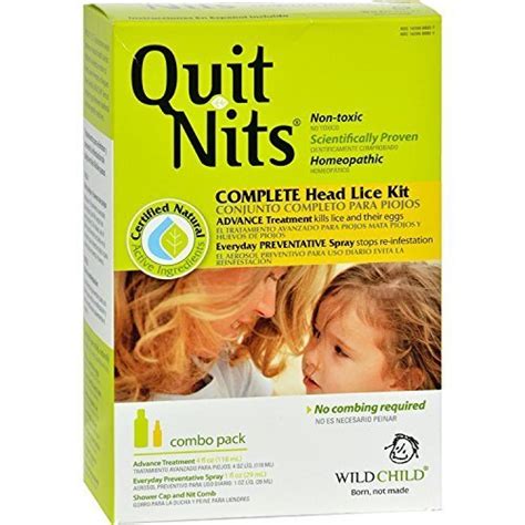 Quit Nits Lice Treatment Combo Pack - Head Lice Shampoo and Prevention Spray for Kids