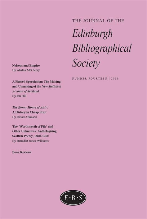 Publications | Edinburgh Bibliographical Society