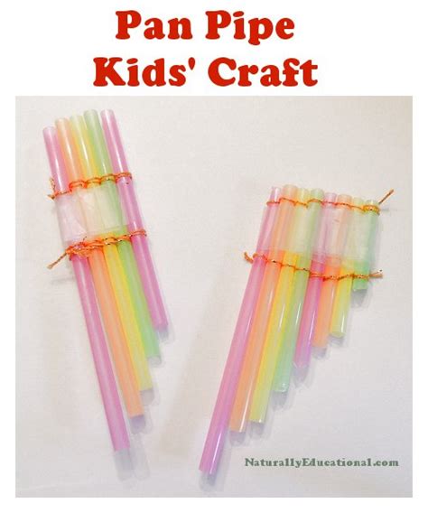 Straw Pan Pipe Craft for Kids – Naturally Educational