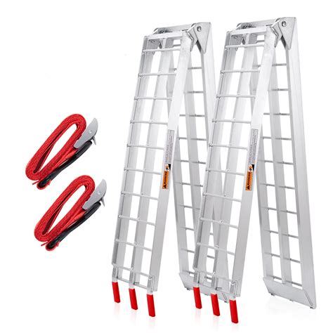 Buy ATV Ramps Aluminum Folding Loading Ramps 1500lbs Capacity 7.5FT,2pc Lightweight Portable ...