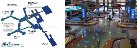 Terminal 1 Las Vegas airport map | Harry Reid (Mccarran) airport gate map