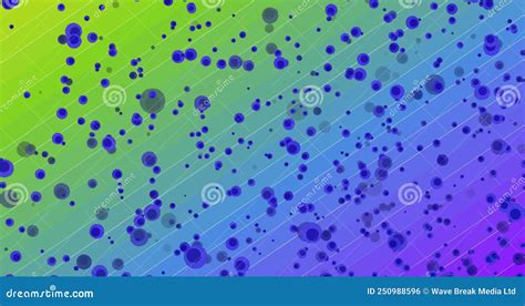 Animation of Cell Icons on Colourful Background Stock Footage - Video of science, concept: 250988596