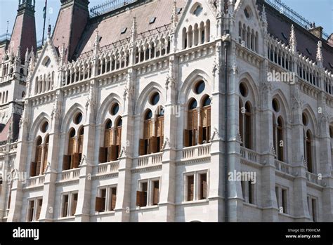 The windows of The Hungarian Parliament building, Budapest, Hungary Stock Photo - Alamy