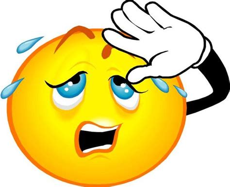 Sweating Face Emoticon - ClipArt Best