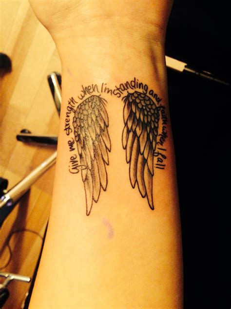 Angel wings | Cool wrist tattoos, Wing tattoos on wrist, Wrist tattoos for guys