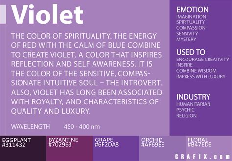 violet color meaning | Color meanings, Colors and emotions, Color psychology