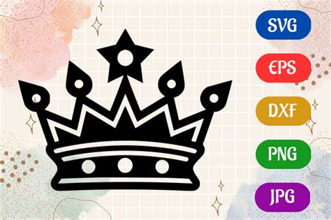 Crown | Silhouette SVG EPS DXF Vector Graphic by Creative Oasis · Creative Fabrica