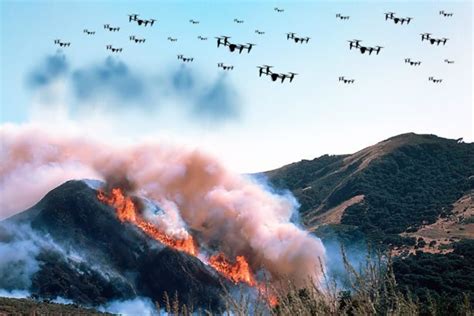 Drone Swarms for Firefighting Future of Fire Suppression - DRONELIFE