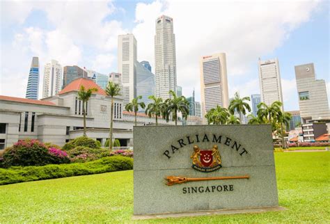 Singapore Parliament House editorial photography. Image of political ...