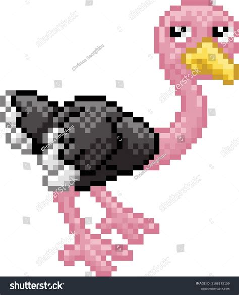 Ostrich Bird 8 Bit Pixel Art Stock Vector (Royalty Free) 2188175159 ...