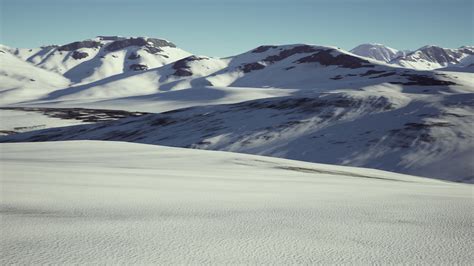 Snow covered volcanic crater in Iceland 6105452 Stock Video at Vecteezy