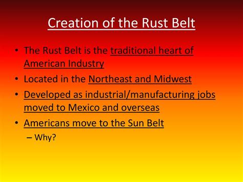 Rust Belt to Sun Belt Migration - ppt download