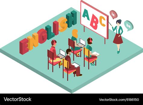 English Class Royalty Free Vector Image - VectorStock