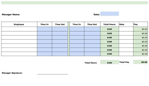 100% Free Timesheet Templates for Clinics - ClockIt