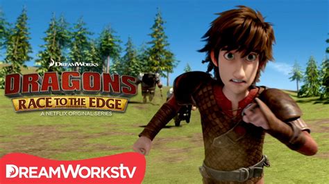 Hiccup on the Run | DRAGONS: RACE TO THE EDGE -season 4 trailer clip | How train your dragon ...