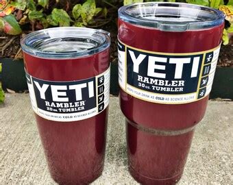 Maroon yeti | Etsy