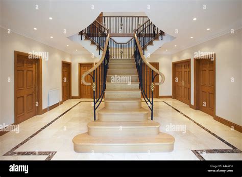 Grand staircase and hallway Stock Photo - Alamy