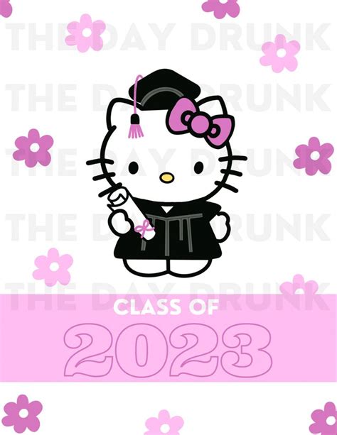 Kawaii Kitty Graduation Class of 2023 Print - Etsy | Hello kitty rooms, Hello kitty backgrounds ...