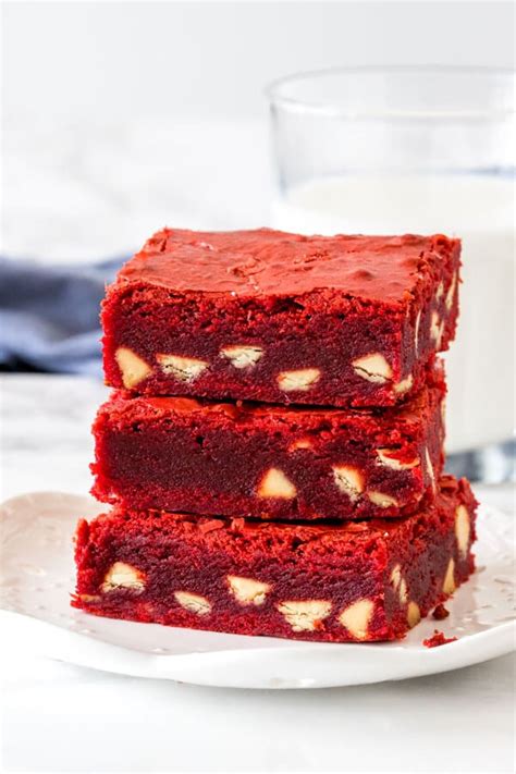 Red Velvet Brownies - Just so Tasty