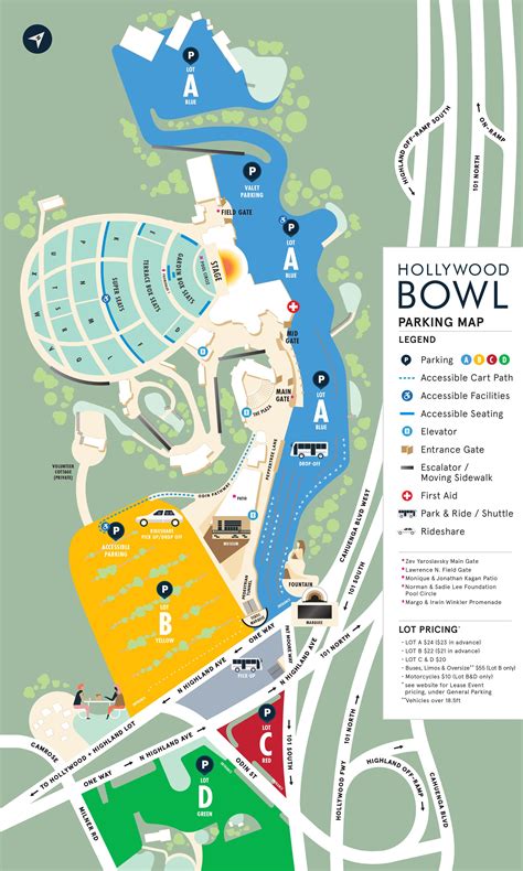 Hollywood Bowl Seating Chart Map – Two Birds Home