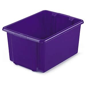 Purple stack and store conatiners | Storage bins | Rajapack uK