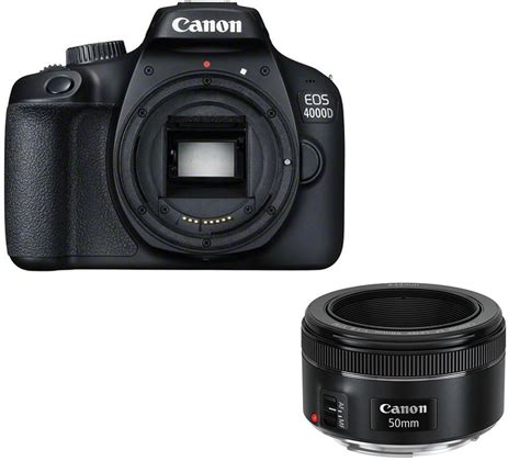 CANON EOS 4000D DSLR Camera & EF 50 mm f/1.8 STM Standard Prime Lens Bundle Specs