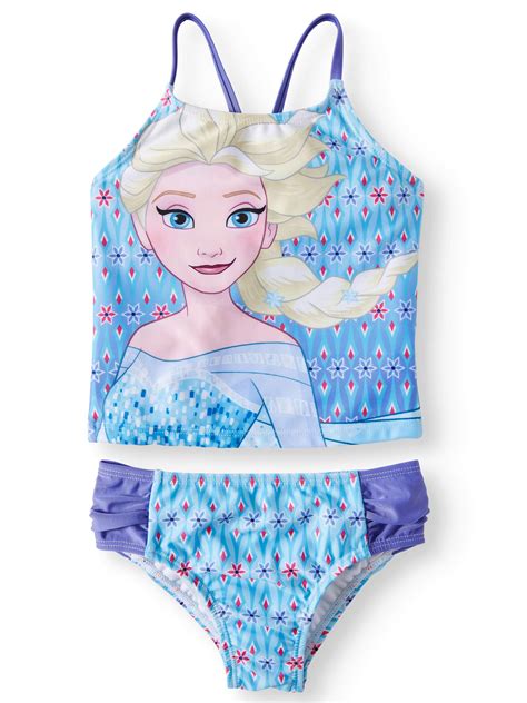 Disney Frozen - Disney Frozen Toddler Girl Elsa Tankini Swimsuit ...