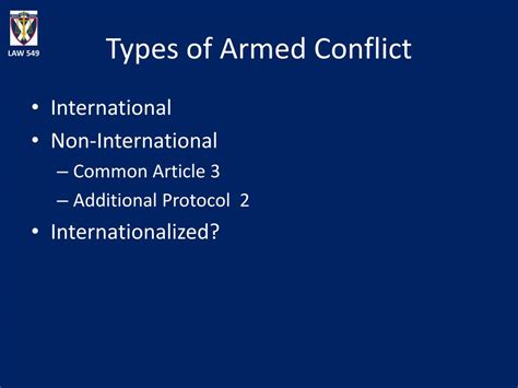 Types of armed conflict - okeken