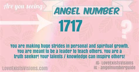 ANGEL NUMBER 1717 - Love Exists Visions