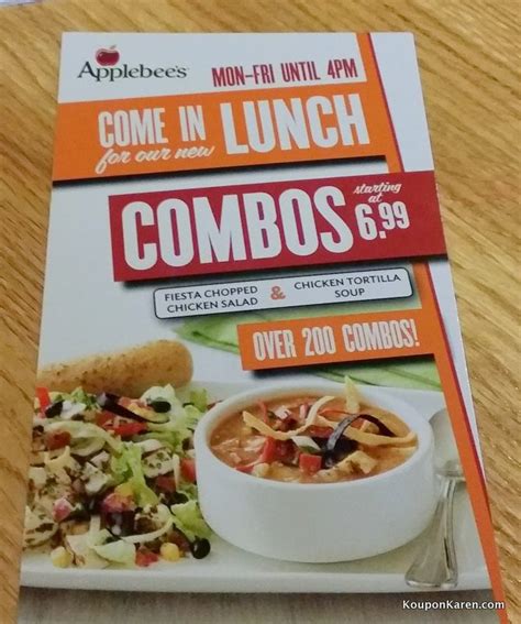 Try 1 of 200 Possible Applebee’s Lunch Combos