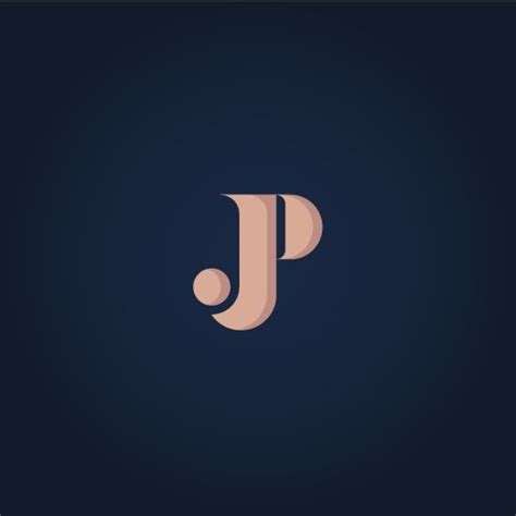 "JP" Logo Design | Initials logo design, Pr logo, Initials logo